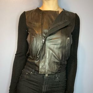 BCBG MAX AZRIA leather jacket